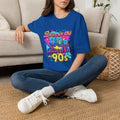 80s Retro Graphic T-Shirt — "Born in the 80s, Raised in the 90s" Vintage Neon Tee