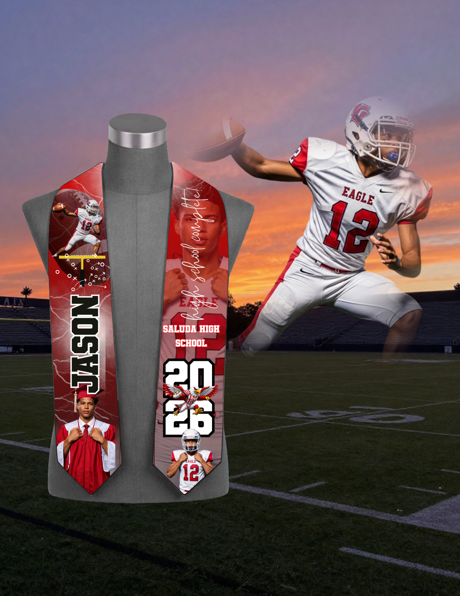 Football Stole Template